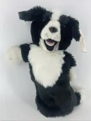 The Puppet Company Plush Soft Toy Dog Hand Puppet Border Collie BNWT