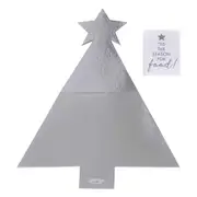 Christmas Tree Silver Glitter Grazing Board