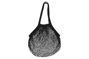 Long Handle String Market Bag (Black)