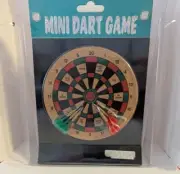 Desktop Mini Dart Board Includes Target Board Stand plus 6 Darts. Fun Work Words