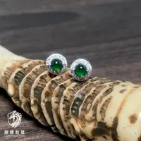 在飛比找蝦皮購物優惠-【龍騰翡翠】天然 A貨 翡翠 老坑 耳環 精品鑲嵌 質地極佳