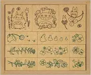 Beverly Ghibli My Neighbor Totoro Stamp Stamp Flower Flower Spring Summer SOH-007