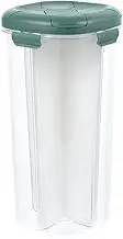 Hoement Organize Your Kitchen Airtight Multi-grid Storage Jars Rice Box Dispenser Sealable Cans for Flour Grain Storage