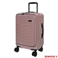 在飛比找森森購物網優惠-【SWICKY】20吋前開式奢華旅途系列登機箱/行李箱(玫瑰