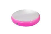 1m Air Spot Round Inflatable Gymnastics Tumbling Mat with Pump - Pink