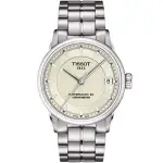 【TISSOT】T-CLASSIC LUXURY 天文台認證機械錶-銀 開學(T0862081126100)