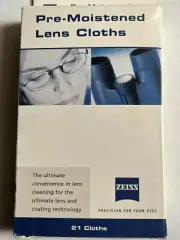 Zeiss pre-moistened lens cloths, pack of 21