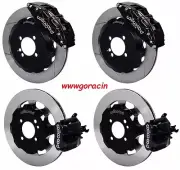 WILWOOD DISC BRAKE KIT,MINI-COOPER,13"/11.75" Slotted ROTORS,BLACK CALIPERS