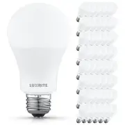 Luxrite A19 LED Light Bulb 12.5W=100W 5000K 1500LM Non-Dimmable E26 ETL 48 Pack
