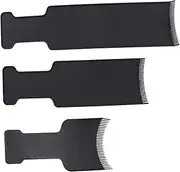 TOGEVAL 3Pcs Hair Coloring Comb Black Hairbrush Tool for DIY Hairdressing Tinting Highlighting for Salon Home Use Easy to Clean Cost