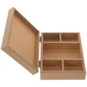 Art Storage Wood Crates Unfinished Tissue Holder Card Child