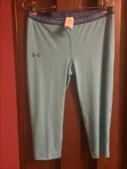Under Armour Youth Girls Blue XL Heat Gear Capri NWT