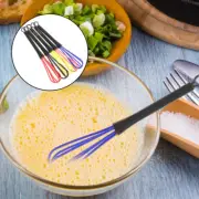 5 Pcs Small Whisk Set Mini Rubber Egg Beating Paste Travel Baby Whisks Bulk