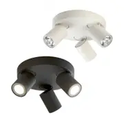 Jessie Tripe Pan LED Spot Light GU10 in Charcoal or White Superlux Lighting - SJ-P3-CC, SJ-P3-WH