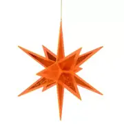 Blazing Orange Crystal Star Windsock