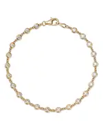Bloomingdale's Fine Collection Diamond Station Tennis Bracelet in 14K Yellow Gold, 1.60 tcw