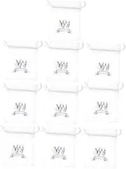 TOGEVAL 10pcs Empty Sachet Bag Sachet Empty Bags Light Purple Organza White Gauze