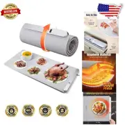 Extra Large Electric Food Warming Mat - Graphene Silicone, Rapid Heating & Safe