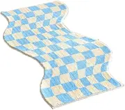 Modern Rugs for Living Room Faux Fur Rug Irregular Checkerboard Rugs for Bedrooms Area Rugs Lndoor Hotel Floor