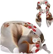 [YTYVAGT] Scrub Caps Women,Scrub Hats Suitable for Women,Cute Animal and Snow Pattern