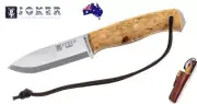JOKER BOWIE - MADE IN SPAIN! FIXED BLADE KNIFE BUSHCRAFT WALNUT HANDLE CL122P