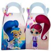 4x Shimmer and Shine Lolly Loot Bag Box Party Supplies Bunting Banner Cake
