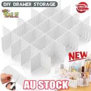 24/48Adjustable Clapboard Drawer Cabinet Divider Partition DIY Organiser KU