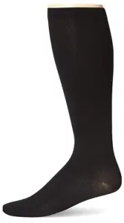 Dr. Scholl's Men's Travel Compression Over the Calf Socks 2 Pairs, Compression,