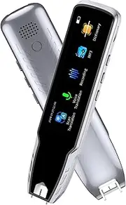 Translator Pen & Scan Reader Pen for Dyslexia,Language Learners & Learning Difficulties,Translation Pen for 112 Languages (Silver and Black)