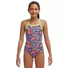 Funkita Go Gammon Girls Tie Me Tight One Piece Swimwear, Girls Full Piece Swimsu
