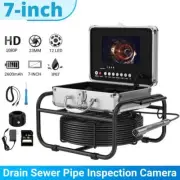 Pipe Inspection Camera 164FT/50M Drain Sewer Camera with 7" LCD Monitor