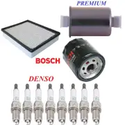 Tune Up Kit Air Oil Filters Spark Plugs Fit CADILLAC ESCALADE 6.0L 2002