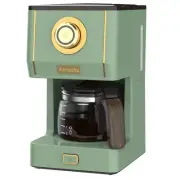 Drip Coffee Maker, Coffee Machine with 25 Oz Glass Coffee Pot, Retro Style Co...