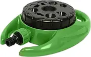 zjhukfmc Garden Sprinkler - Automatic Watering System for Grass, Oscillating Adjustable Irrigation System with 9 Spray Variations for Lawn, Garden, Beds, Patio