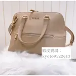 FURLA 真皮貝殼包 兩用包 手拿 側背