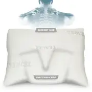 Arc4Life V-Traction Adjustable Memory Foam Pillow + Cover + Extra Fill SMALL