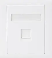Astrotek CAT6 RJ45 Network Wall Face Plate Outlets 86mm 1 Port Socket Kit White