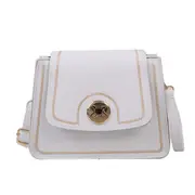 Women Shoulder Bags 2021 Contrast Color Pu Leather Crossbody Small Square Flap Bags Female Travel Bag Lock Purses