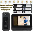 Bluetooth Video Intercom Wireless Door Bell Camera Monitor Auto Recording 4.3"