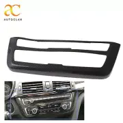 CD AC Console Control Panel Carbon Fiber Trim Hard Cover for 15-18 BMW M3 M4