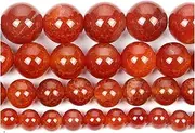[MURUI] ZP Natural Stone Beads Red Burst Flower Agate Round Loose Beads for Jewelry Making Needlework Bracelet DIY 4-12 MM Y106 (Color : H8177, Item Diameter : 12mm About 30 pcs)