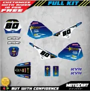 WARP STYLE full custom graphics kit fits Yamaha pw pee wee 80 decals stickers