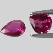 1.65ct 6.5x5.3mm Pear-Shape NAtural Pink Ruby