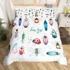 Bugs Set Bedding Set for Girls Boys Bugs Category Comforter Cover Wild Animal