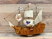 Santa Maria Wooden Model Ship 14" x 11.5"