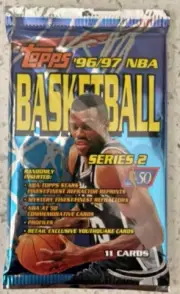 1996-97 Topps Basketball Series 2 Sealed Pack ( Kobe Bryant ? )Free Shipping