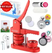 Button Maker Machine 58mm Badge Press 100 Buttons 5 Bottle Openers Circle Cutter