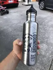 Camp Grounded Klean Kanteen Bottle 27 oz NEW Blue Camp Graphic