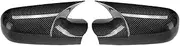 for R&enault Megane 2 MK2 2002-2009 Car Replacement Exterior Door Side Rear View Mirror Cover Caps Reverse Shell Case Car Side Mirror Cover Exterior Mirrors (Color : Carbon Fiber Pattern)