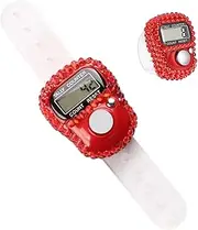 Digital Tally Counter | LCD Display Counting Clicker | Resettable LCD Screen Number Tracking Record Ring for Lap, Knitting Row